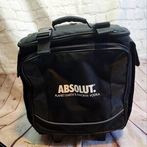 ***Rare Absolut Vodka four-wheel, Bottle Luggage Carrier.